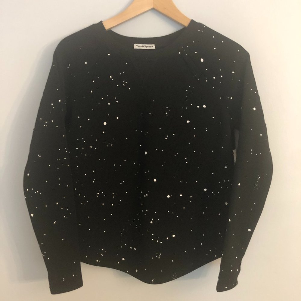 Theo & Spence Paint Splatter Thumbhole Sweatshirt - Picture 3 of 8